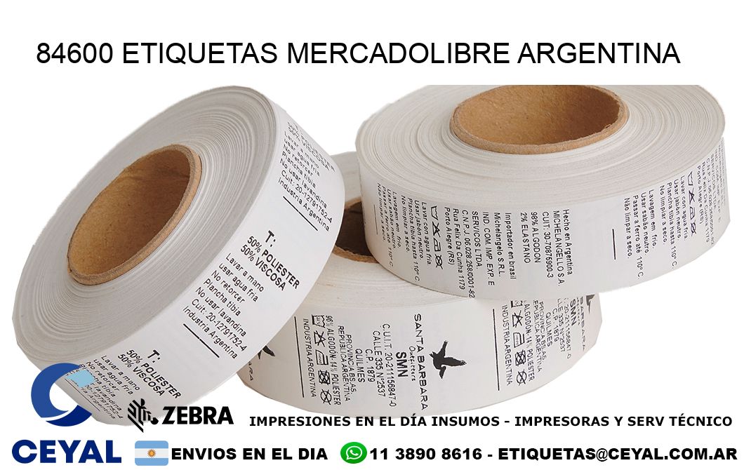84600 ETIQUETAS MERCADOLIBRE ARGENTINA