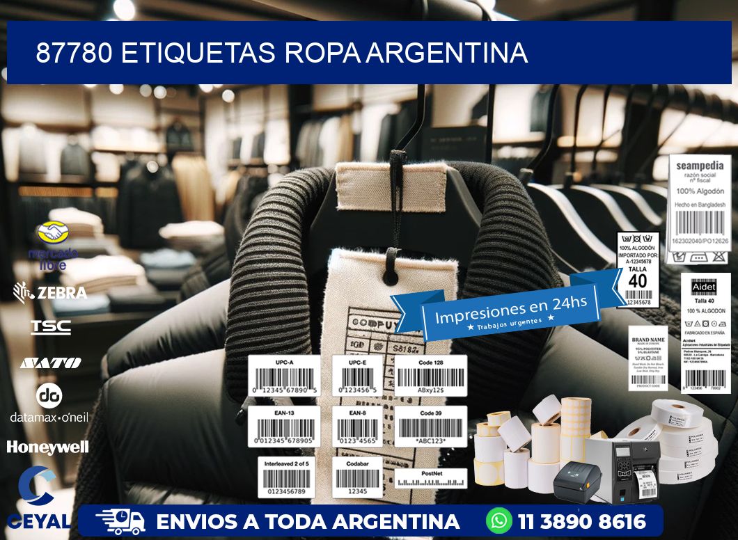 87780 ETIQUETAS ROPA ARGENTINA