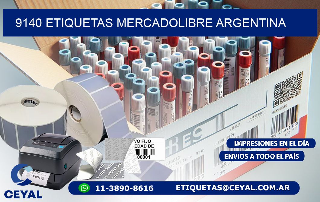 9140 ETIQUETAS MERCADOLIBRE ARGENTINA