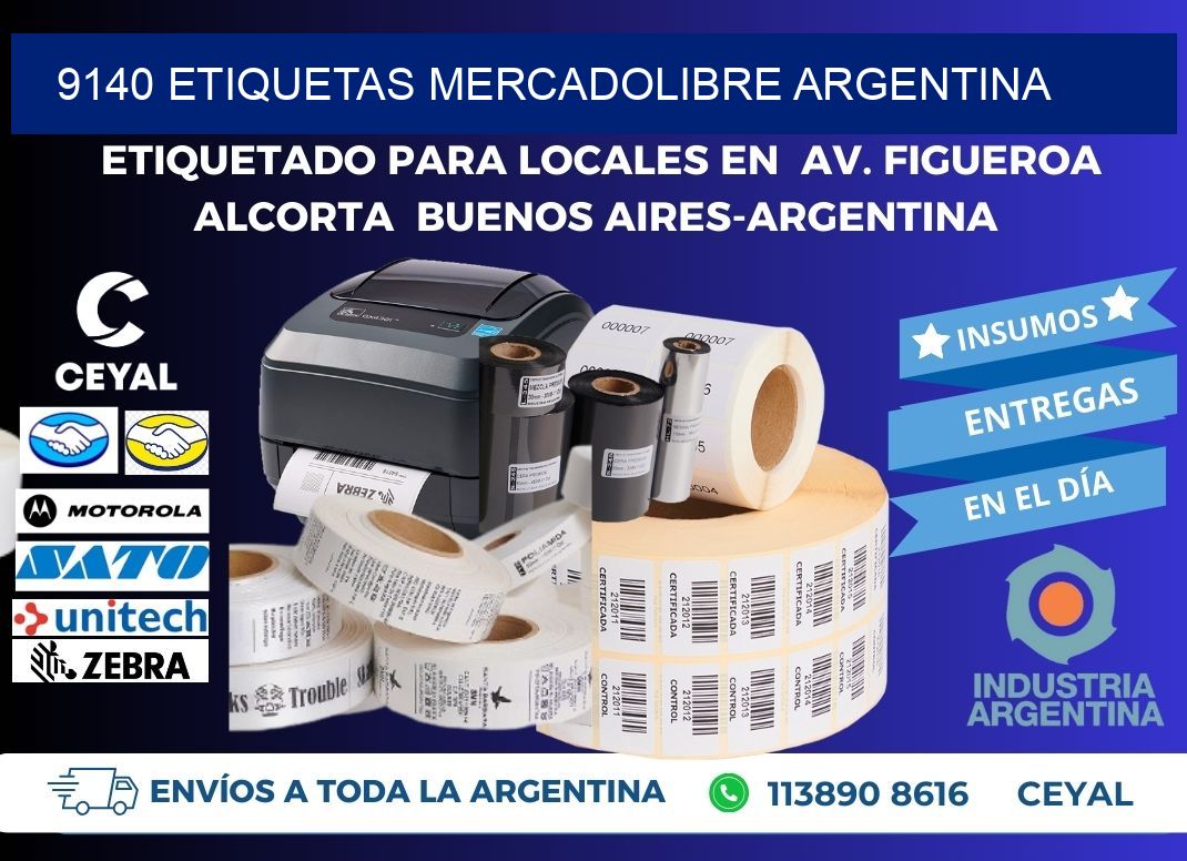 9140 ETIQUETAS MERCADOLIBRE ARGENTINA