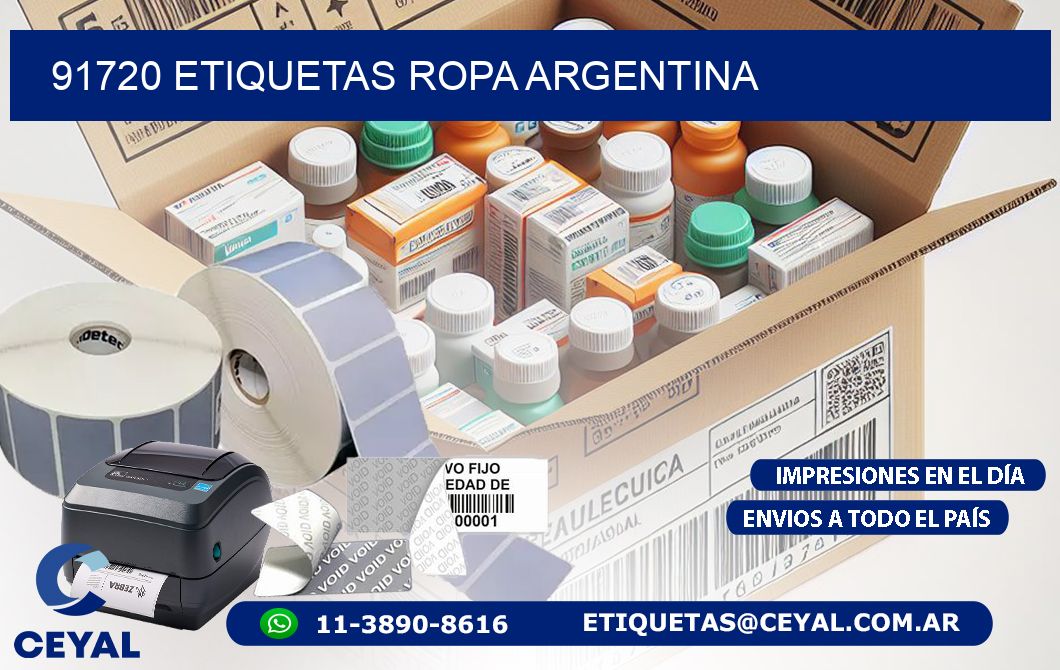 91720 ETIQUETAS ROPA ARGENTINA