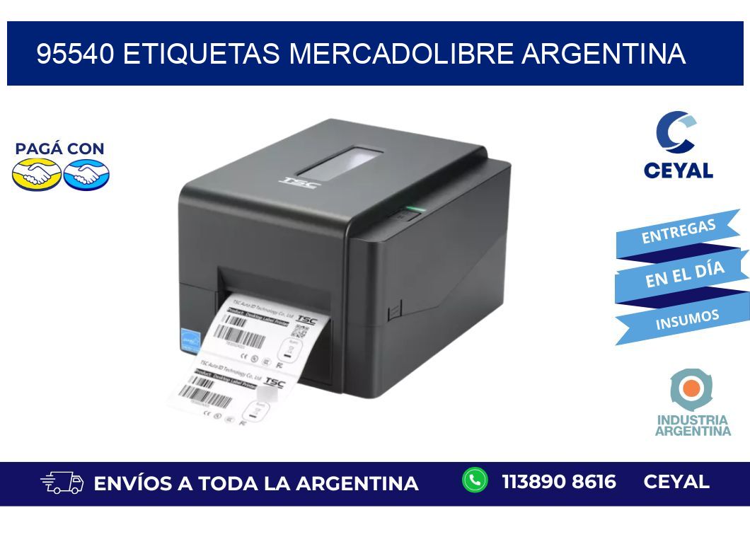 95540 ETIQUETAS MERCADOLIBRE ARGENTINA