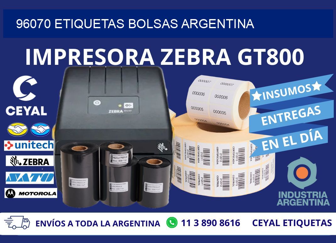 96070 ETIQUETAS BOLSAS ARGENTINA