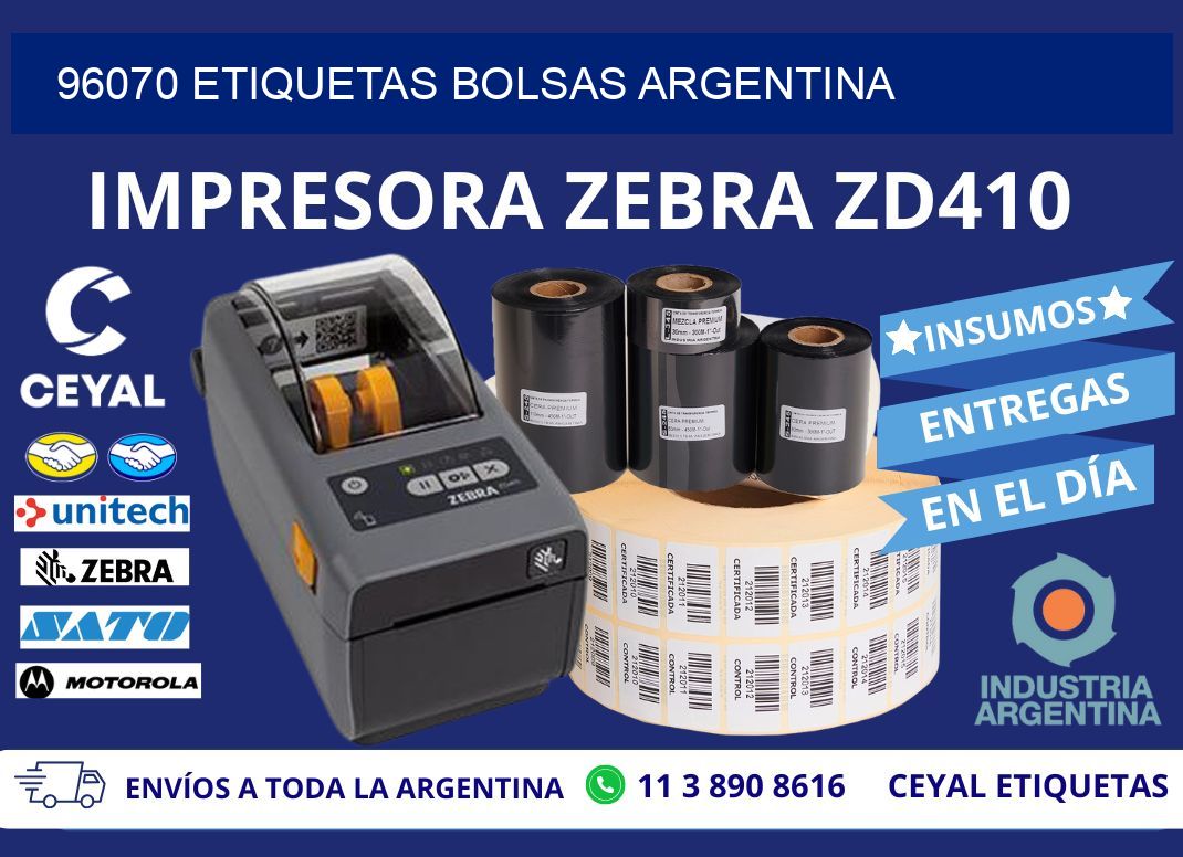96070 ETIQUETAS BOLSAS ARGENTINA