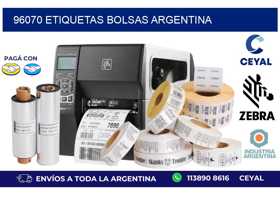 96070 ETIQUETAS BOLSAS ARGENTINA