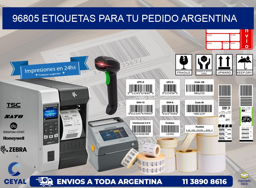 96805 ETIQUETAS PARA TU PEDIDO ARGENTINA