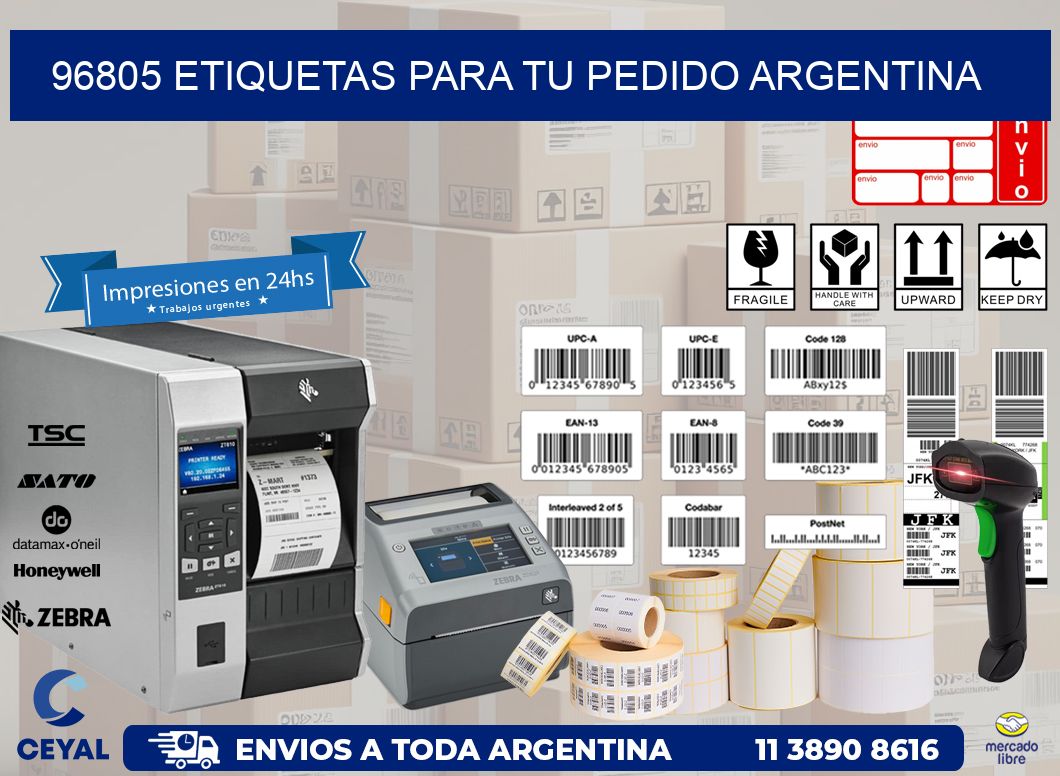 96805 ETIQUETAS PARA TU PEDIDO ARGENTINA