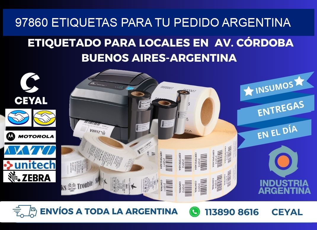 97860 ETIQUETAS PARA TU PEDIDO ARGENTINA