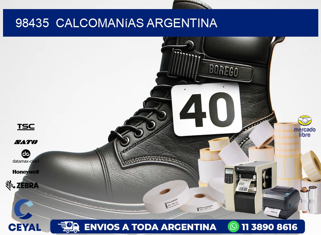 98435  Calcomanías Argentina