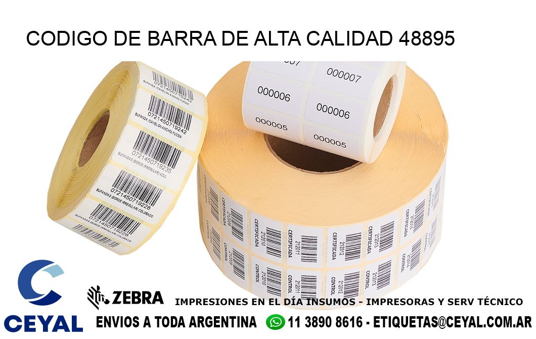 CODIGO DE BARRA DE ALTA CALIDAD 48895