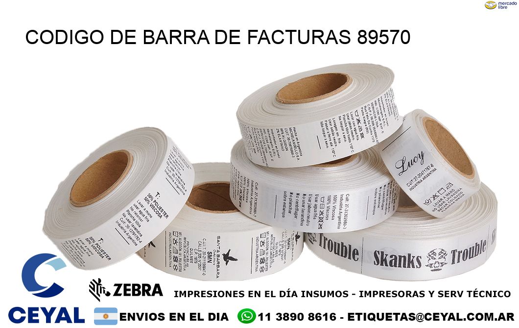 CODIGO DE BARRA DE FACTURAS 89570