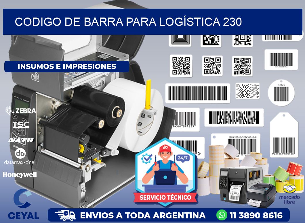 CODIGO DE BARRA PARA LOGÍSTICA 230