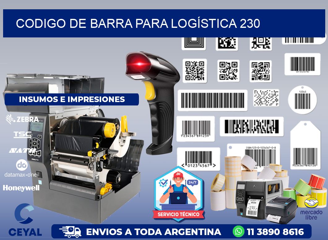 CODIGO DE BARRA PARA LOGÍSTICA 230