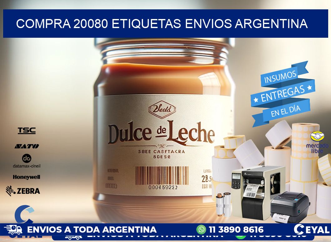 COMPRA 20080 ETIQUETAS ENVIOS ARGENTINA