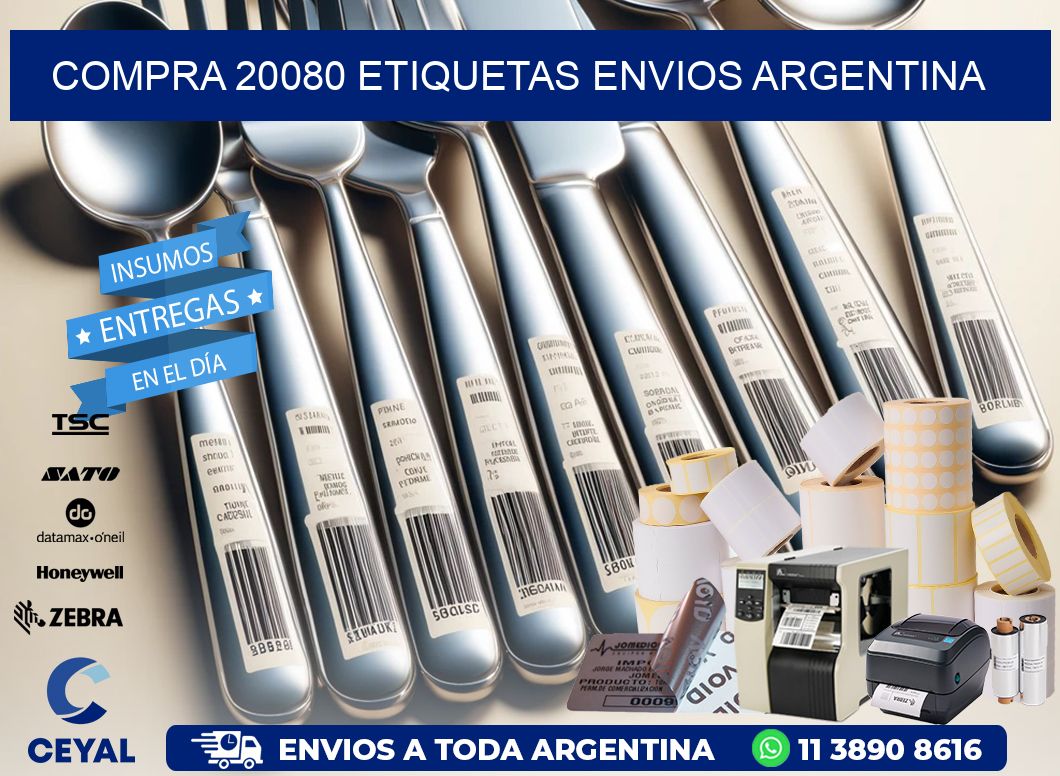 COMPRA 20080 ETIQUETAS ENVIOS ARGENTINA