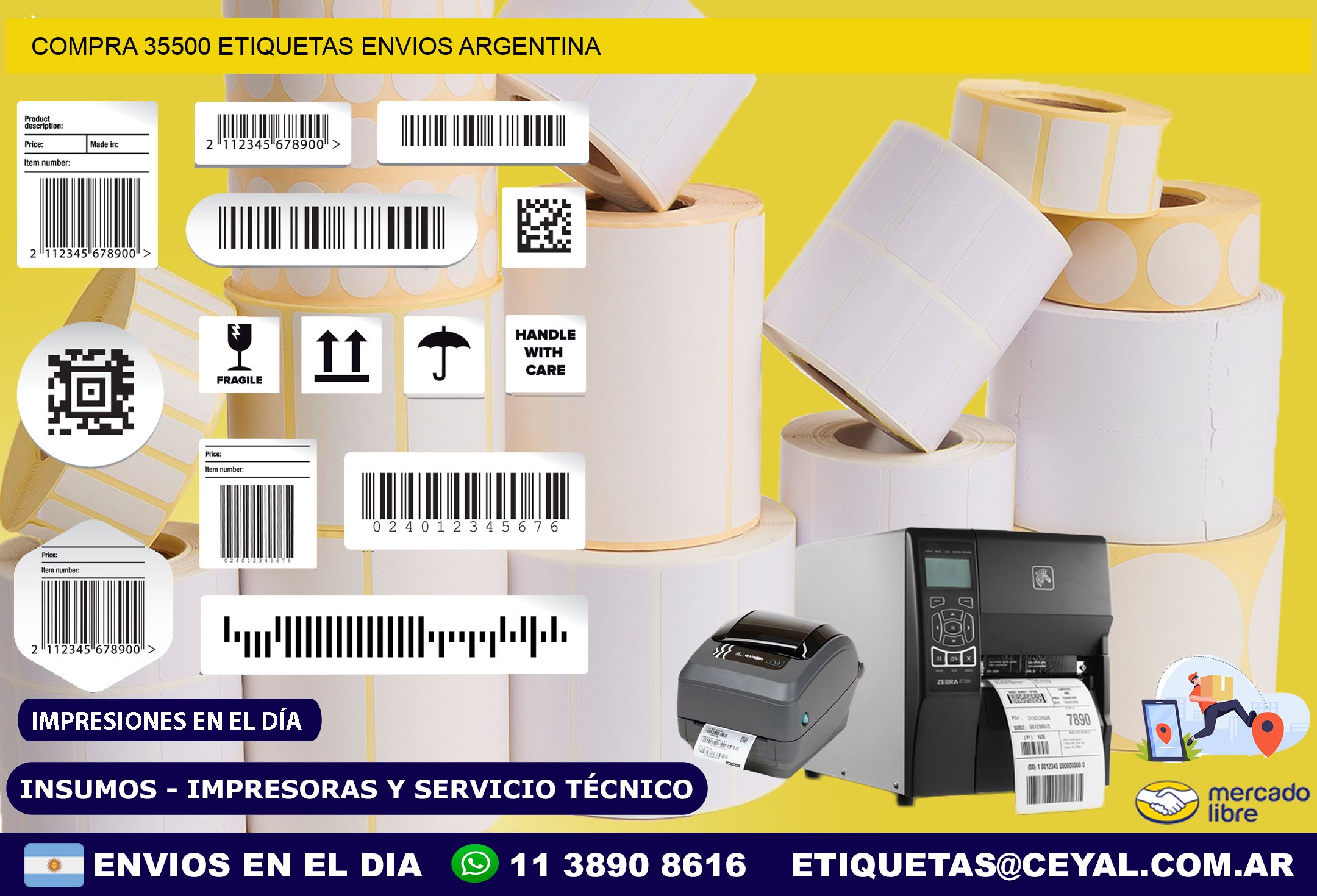 COMPRA 35500 ETIQUETAS ENVIOS ARGENTINA