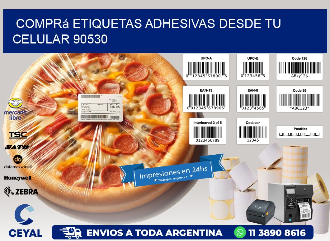 Comprá Etiquetas Adhesivas Desde tu Celular 90530