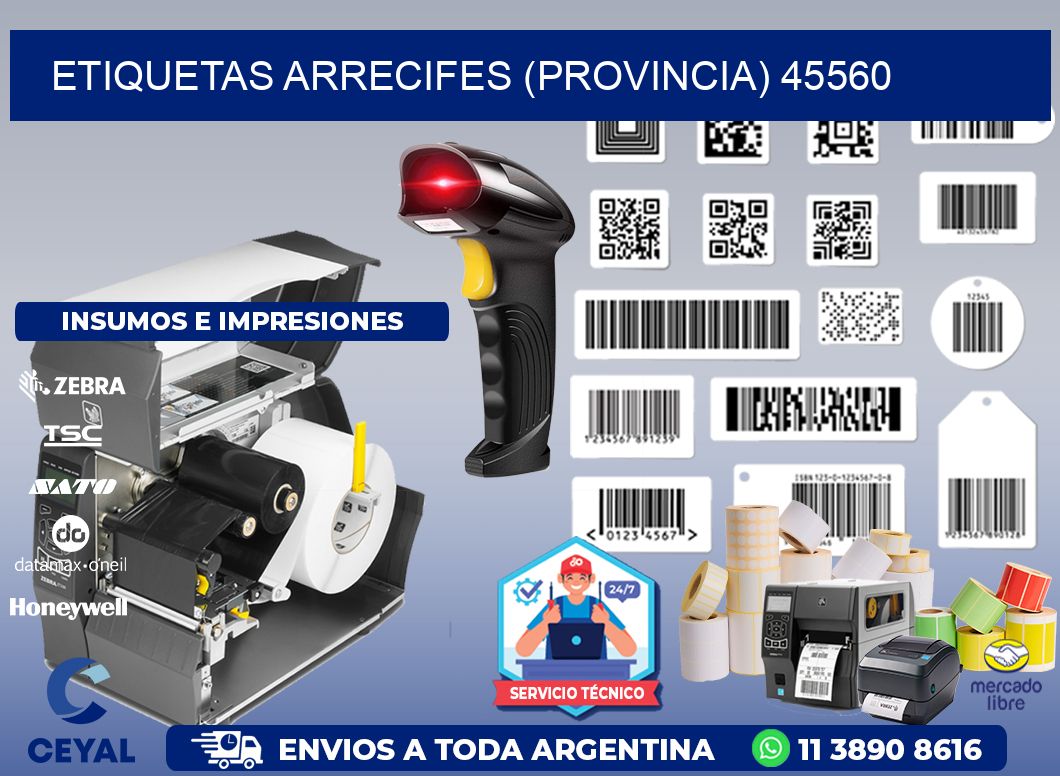 ETIQUETAS ARRECIFES (PROVINCIA) 45560