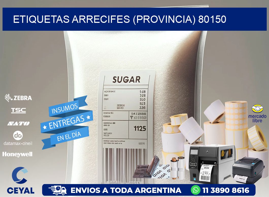 ETIQUETAS ARRECIFES (PROVINCIA) 80150
