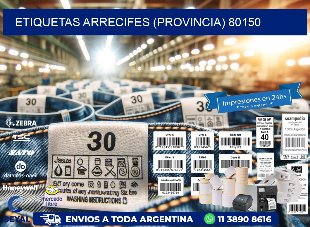 ETIQUETAS ARRECIFES (PROVINCIA) 80150