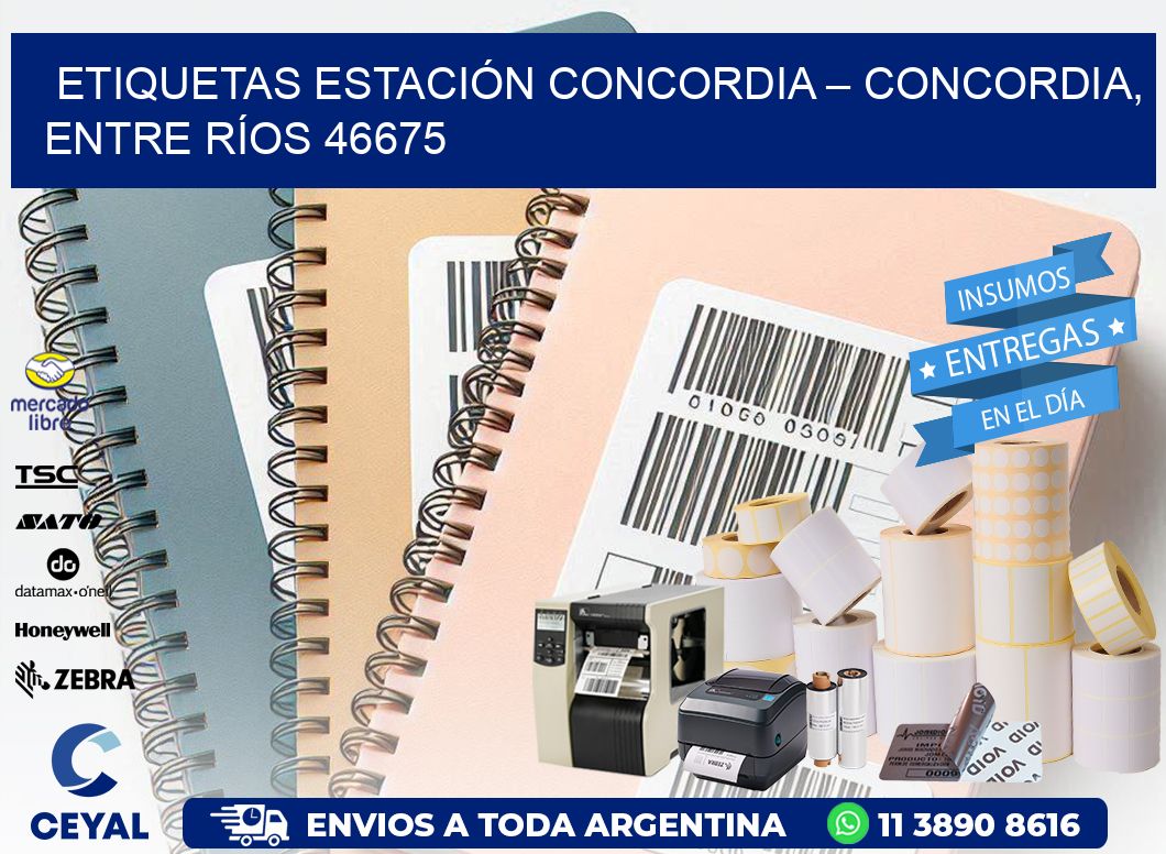 ETIQUETAS ESTACIÓN CONCORDIA – CONCORDIA, ENTRE RÍOS 46675