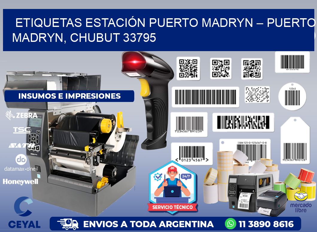 ETIQUETAS ESTACIÓN PUERTO MADRYN – PUERTO MADRYN, CHUBUT 33795