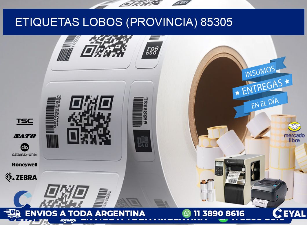 ETIQUETAS LOBOS (PROVINCIA) 85305
