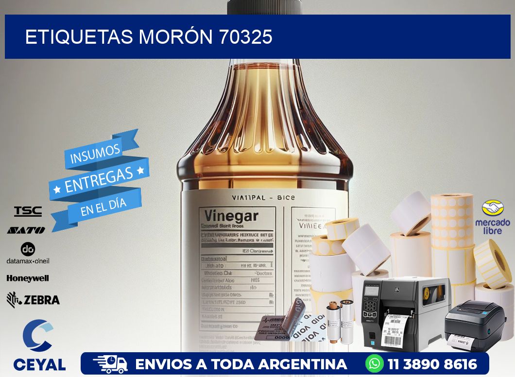 ETIQUETAS MORÓN 70325