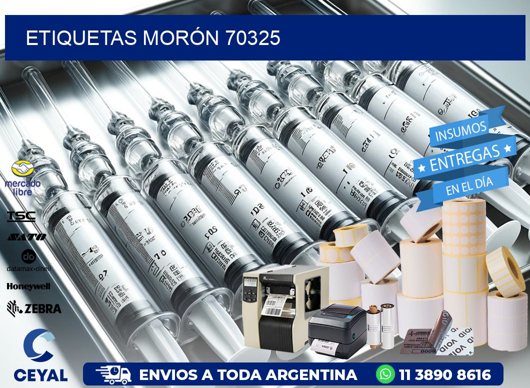 ETIQUETAS MORÓN 70325