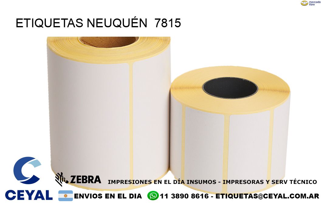 ETIQUETAS NEUQUÉN  7815