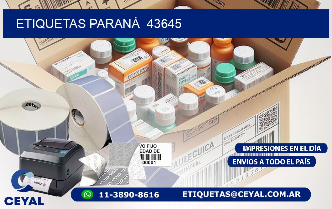 ETIQUETAS PARANÁ  43645