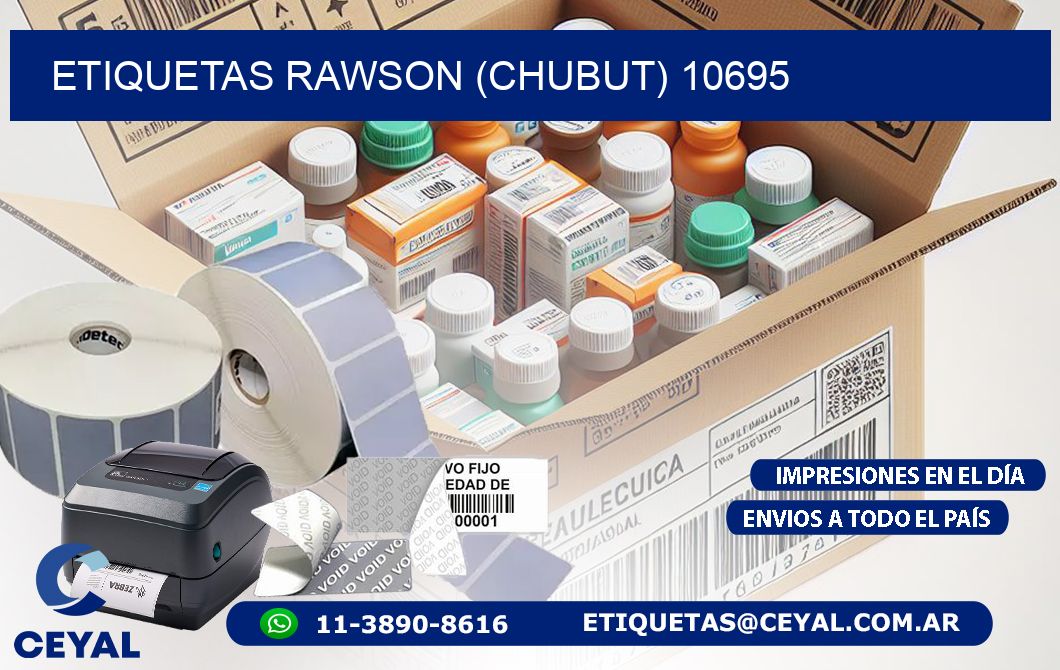 ETIQUETAS RAWSON (CHUBUT) 10695