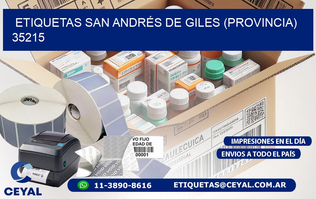 ETIQUETAS SAN ANDRÉS DE GILES (PROVINCIA) 35215