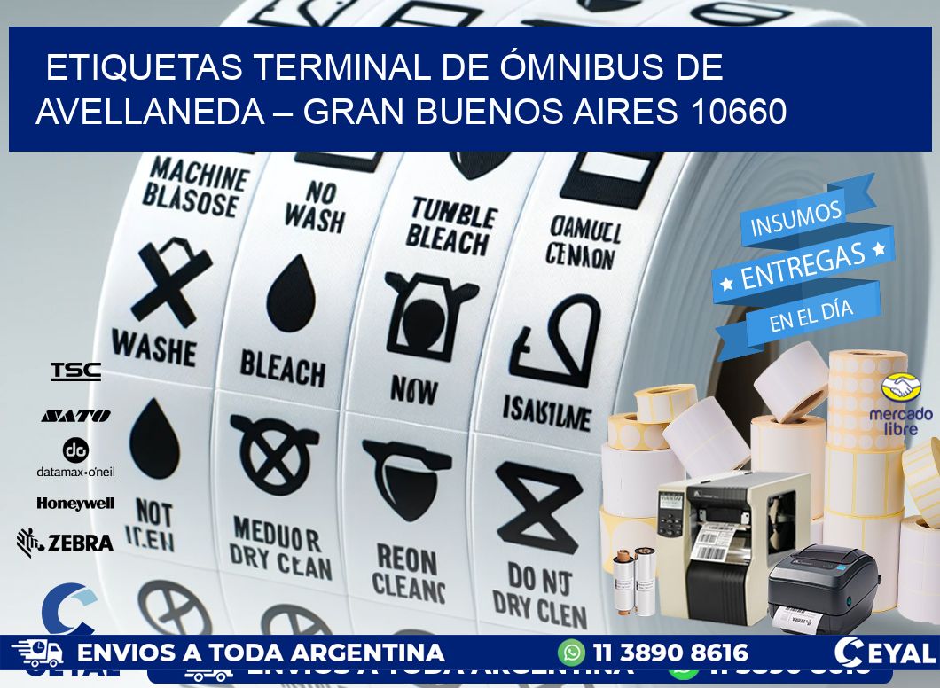 ETIQUETAS TERMINAL DE ÓMNIBUS DE AVELLANEDA – GRAN BUENOS AIRES 10660
