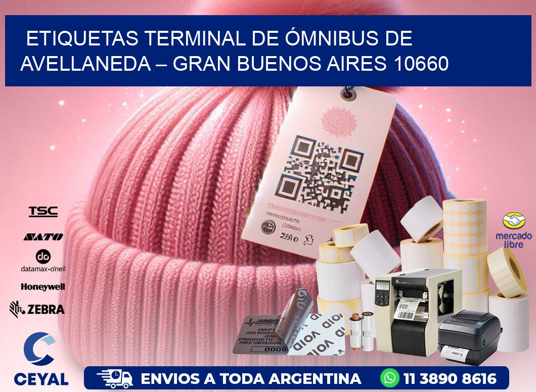 ETIQUETAS TERMINAL DE ÓMNIBUS DE AVELLANEDA – GRAN BUENOS AIRES 10660