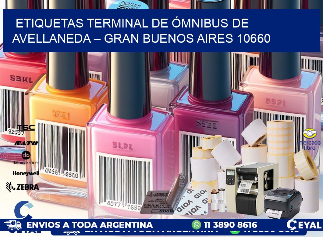 ETIQUETAS TERMINAL DE ÓMNIBUS DE AVELLANEDA – GRAN BUENOS AIRES 10660