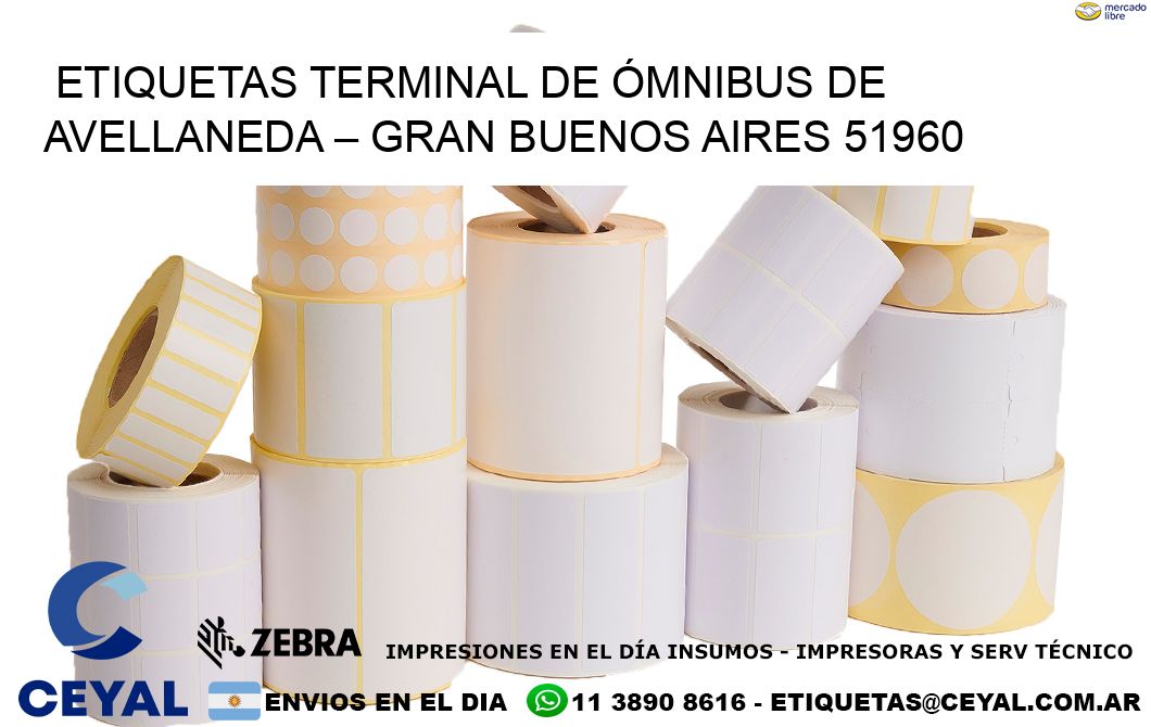 ETIQUETAS TERMINAL DE ÓMNIBUS DE AVELLANEDA – GRAN BUENOS AIRES 51960