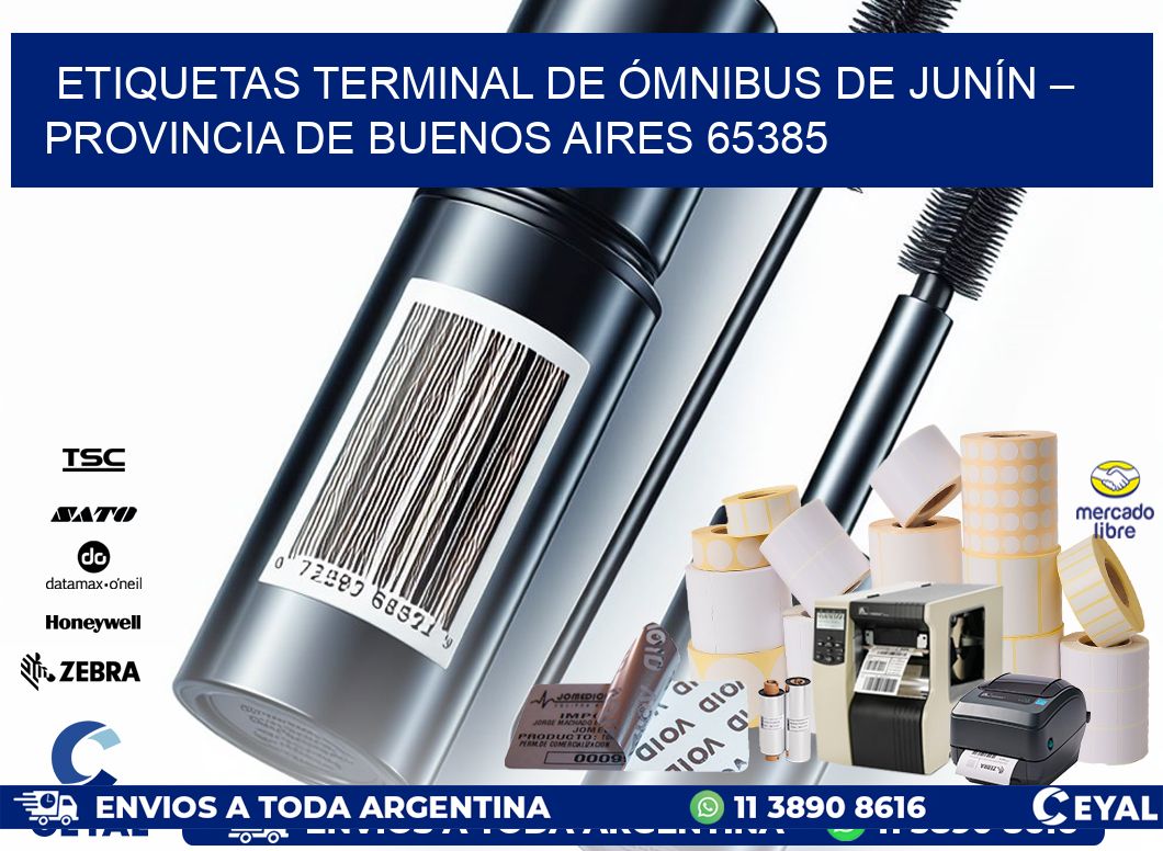 ETIQUETAS TERMINAL DE ÓMNIBUS DE JUNÍN – PROVINCIA DE BUENOS AIRES 65385