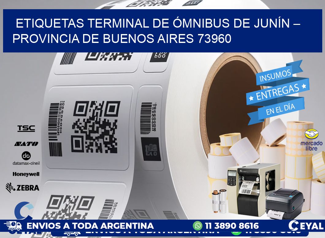ETIQUETAS TERMINAL DE ÓMNIBUS DE JUNÍN – PROVINCIA DE BUENOS AIRES 73960