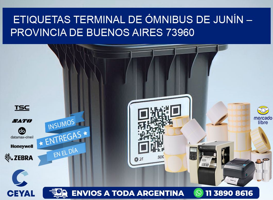 ETIQUETAS TERMINAL DE ÓMNIBUS DE JUNÍN – PROVINCIA DE BUENOS AIRES 73960