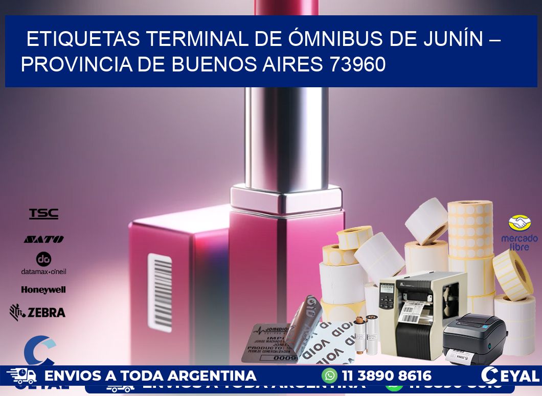 ETIQUETAS TERMINAL DE ÓMNIBUS DE JUNÍN – PROVINCIA DE BUENOS AIRES 73960