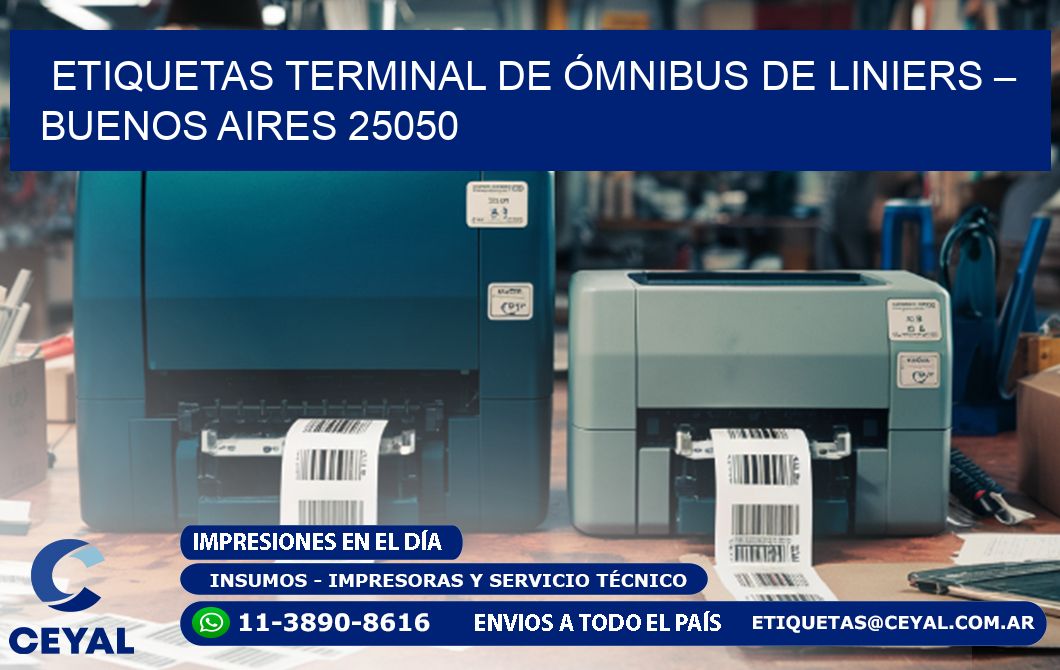 ETIQUETAS TERMINAL DE ÓMNIBUS DE LINIERS – BUENOS AIRES 25050