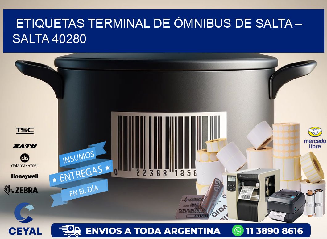 ETIQUETAS TERMINAL DE ÓMNIBUS DE SALTA – SALTA 40280