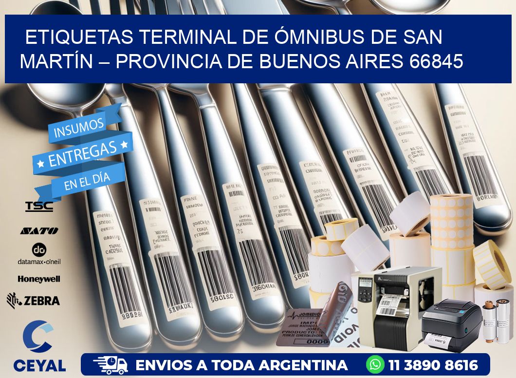 ETIQUETAS TERMINAL DE ÓMNIBUS DE SAN MARTÍN – PROVINCIA DE BUENOS AIRES 66845