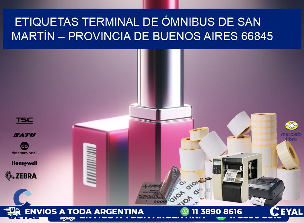 ETIQUETAS TERMINAL DE ÓMNIBUS DE SAN MARTÍN – PROVINCIA DE BUENOS AIRES 66845