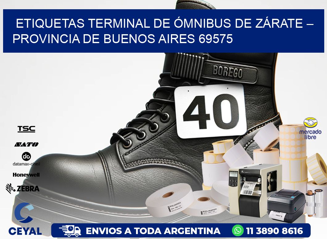 ETIQUETAS TERMINAL DE ÓMNIBUS DE ZÁRATE – PROVINCIA DE BUENOS AIRES 69575