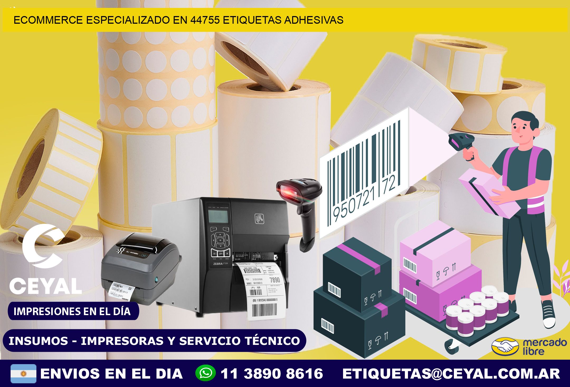 Ecommerce Especializado en 44755 Etiquetas Adhesivas