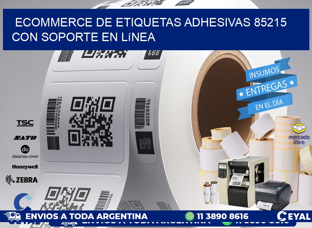 Ecommerce de Etiquetas Adhesivas 85215 con Soporte en Línea
