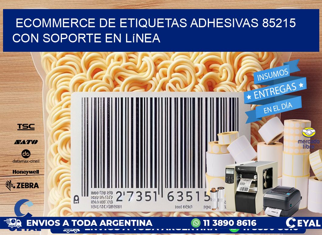 Ecommerce de Etiquetas Adhesivas 85215 con Soporte en Línea