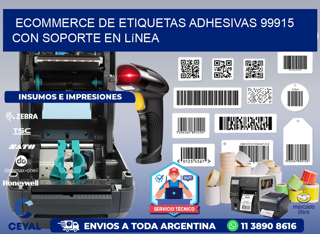 Ecommerce de Etiquetas Adhesivas 99915 con Soporte en Línea